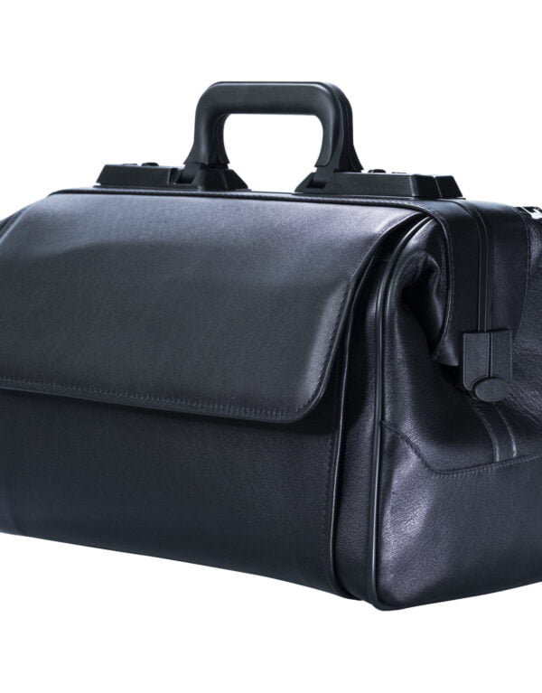 حقيبة طبيب عالية الجودة - جلد طبيعي لون أسود 8011