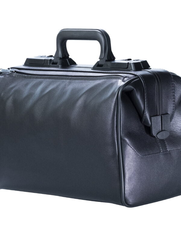 Premium Leather Doctor Bag Black 8011