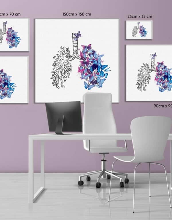 Lungs-Butterflies Canvas Print